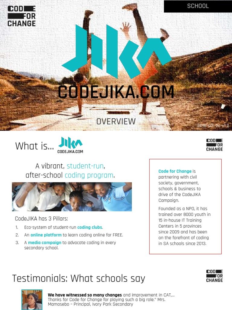 Intro Sch 2018 Codejika In School Presentation Pdf Websites