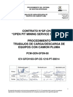 ICV-GFCH183-OP-CE-1210-PT-00014 PROCEDIMIENTO TRABAJOS DE CARGA Y DESCARGA DE EQUIPOS CON CAMIÓN PLUMA Rev.0