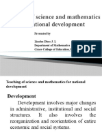 Teaching of Science and Mathematics For National Development