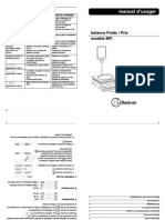 Manuel D'usager: Balance Poids / Prix Modèle BPI