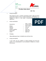 Product Data Sheet Ec N4: Kima Chemical Co - LTD