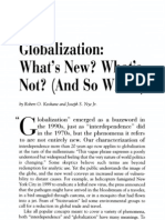 Keohane and Nye Globalization Whats New