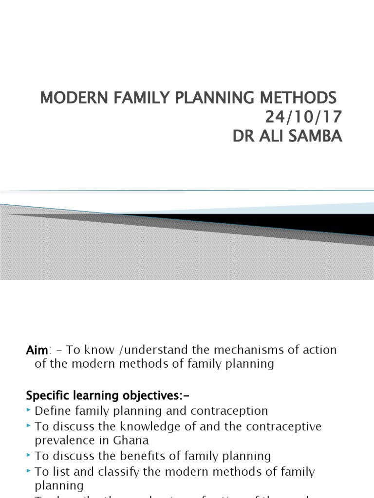 Modern Family Planning Methods PDF Combined Oral Contraceptive Pill