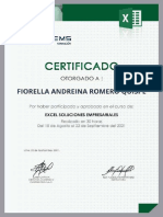 Modelo de Certificado Excel Empresarial - Itsystems Peru