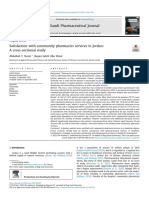 Patient Satisfaction with Community Pharmacy Services in Jordan