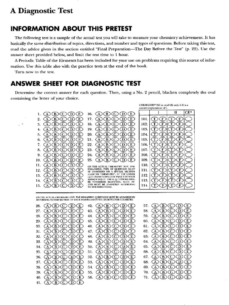 (Barron S) Diagnostic Test PDF