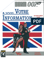 James Bond 007 Le Jeu de Role Pour Votre Information FRENCH Ebook