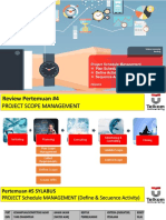 Week 5 - Project Schedule Management (Plan Schedule MGT - Define Activity Sequence Activity)