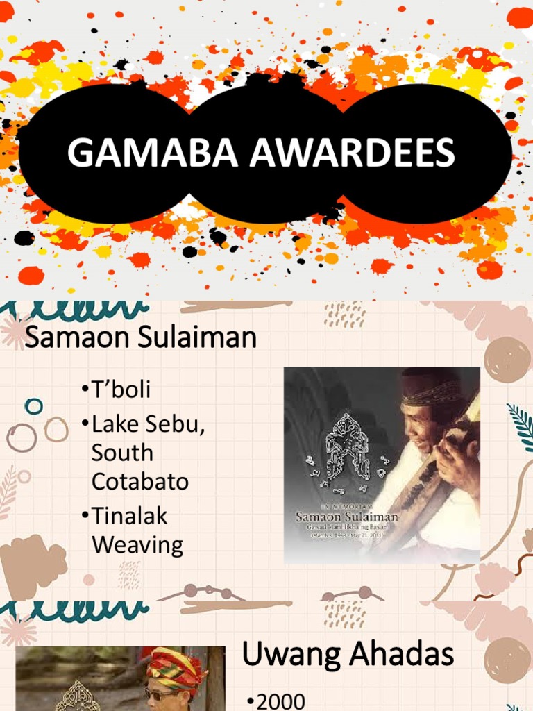 Gamaba Awardees PDF