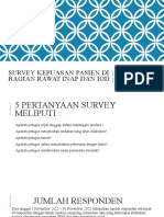 Survey Kepuasan Pasien Di Bagian Rri Dan Igd - November