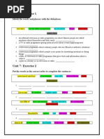 Unit 7 - Grammar - Vocabulary