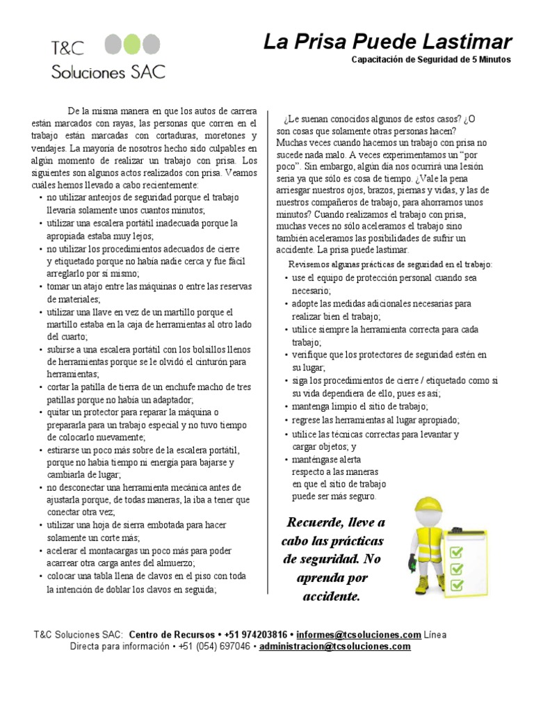 Charla 5 Minutos Pdf