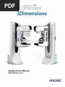 Selenia Dimensions-3Dimensions v1.8 or Greater Quality Control Manual (MAN-03706) English Rev - 011 11-2021