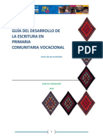 Guía Del Desarrollo de La Escritura en Primaria Comunitaria Vocacional