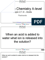 OCR A Chemistry Acids Flashcards