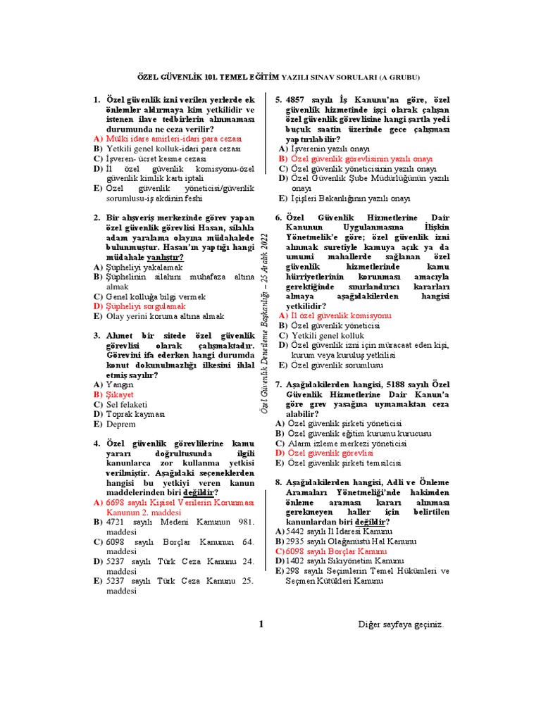 101 Temel A | PDF