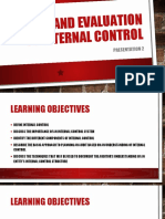 Study and Evaluation of Internal Control