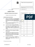 Chempage - 2022 Chemistry Mock Exam 2022 Chem Mock 1B QAB