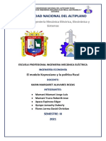 El Modelo Keynesiano y La Polític Fiscal