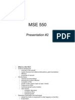 MSE 550 Thin Film Deposition Processes