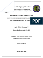 Derecho Procesal Civil Tarea Desarrollada