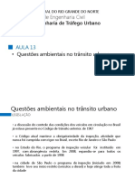 Aula 13 - Questões Ambientais No Trânsito Urbano