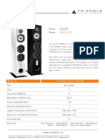 TRIANGLE ANTAL EZ SPEAKER TECH SHEET