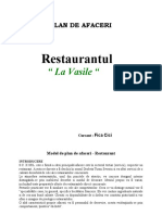 Model de plan de afaceri restaurant 2