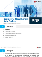Computing Cloud Service - Auto Scaling