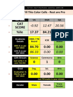 %ile 17.37 84.21 93.64 CAT Score: Only Fill This Color Cells - Rest Are Protected