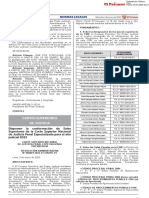 Disponen La Conformacion de Salas Superiores de La Corte Sup Resolucion Administrativa No 000001 2023