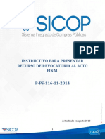 P-PS-116-11-2014 Presentar Recurso de Revocatoria Al Acto Final