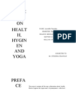 Health Hygiene Yoga