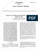 Journal of The American Ceramic Society - October 1953 - SHARTSIS - Viscosity and Electrical Resistivity of Molten Alkali
