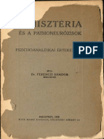 A Hisztéria És A Pathoneurózisok - Ferenczy S
