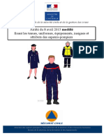 Arrêté Du 8 Avril 2015 Fixant Les Tenues Uniformes, Équipements Et Attributs Des Sapeurs-Pompiers MODIFIE