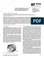 Analytical Design of The Integrated Motor Used in