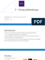 CADBURY - Pricing Methodologies