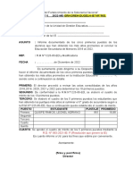 Informe de Determinacion de Los Cinco Primeros Puestos Al Terminar El Nivel Secundario.