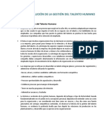 Origen y Evolución de La Gestión Del Talento Humano