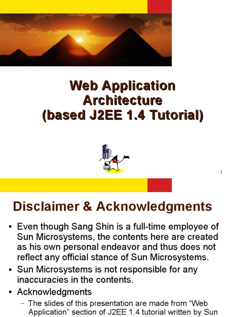 Web Application Architecture (Based J2EE 1.4 Tutorial) | PDF