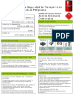 HDS Aceites minerales desechados APL