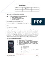 Exp 2 Study of Different Electronics Instruments