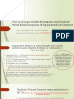 Cum Se Aplică Procedurile de Întreținere Transfrontaliere? Primul Deceniu de Aplicare Al Regulamentului de Întreținere