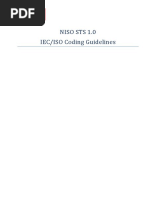 Guidelines For Coding IEC and ISO Standards in NISOSTS