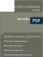 Creating A Business Plan