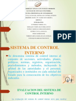 Evaluacion Del Sistema de Control Interno