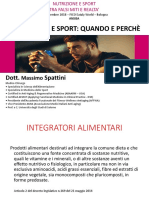 Spattini ANSISA Integratori e Sport Quando e Perchè