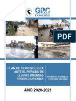 Plan de Contingencia Ante Lluvias Intensas en El Peru Sur