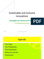 Sustainable and Inclusive Innovations